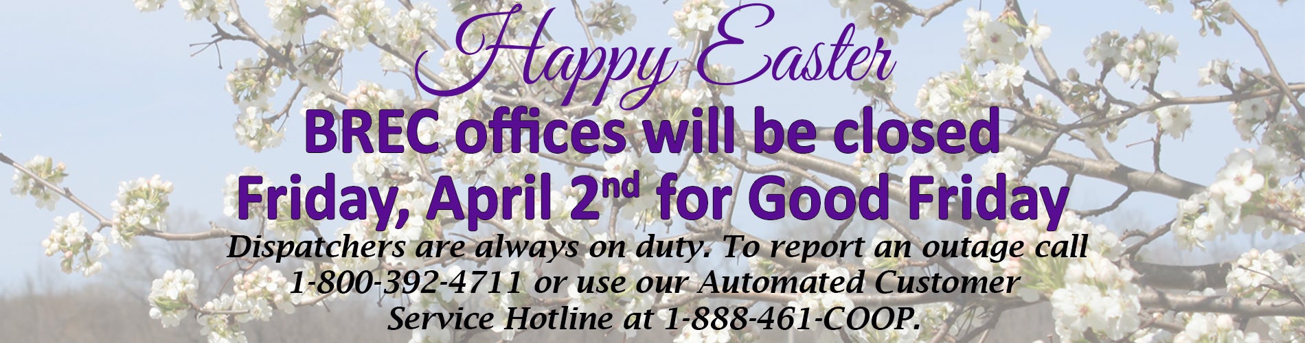 Offices Closed Good Friday 